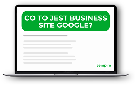 Co to jest Business Site Google?