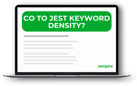 Co to jest keyword density?