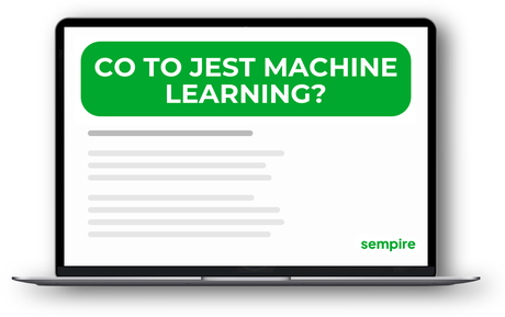 Co to jest machine learning?